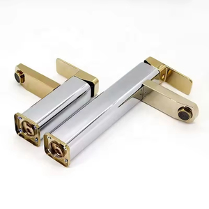 YF Luxuriöser Moderner Gold-Chrom-Messing-Waschtischarmatur, hoher Einhebelmischer für Aufsatzwaschbecken, Warm- und Kaltwasser, Deckmontage 2026 - Product Image 2