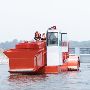 Bande transporteuse d'herbe de rivage de rive de rivière de <span class=keywords><strong>Keda</strong></span>/transporteur de mauvaises herbes assorti à la moissonneuse d'herbe d'eau - Product Image 3