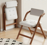 Chaises pliantes portables en métal, style minimaliste moderne, tabourets de bar avec dossier solide et assise en éponge, capacité 150 kg, pour salon