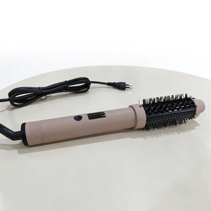 Styler électrique multifonctionnel rose, chauffe rapidement en 15 minutes, moteur AC, fer à friser et à lisser filaire - Product Image 1