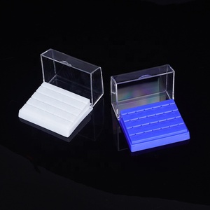 Manufacturer Autoclave 24 Slot Dental Lab Bur Box Plastic Dental Bur Holder