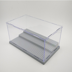 Vitrina <span class=keywords><strong>de</strong></span> 3 niveles a prueba <span class=keywords><strong>de</strong></span> polvo, caja <span class=keywords><strong>de</strong></span> exhibición acrílica para figuras <span class=keywords><strong>de</strong></span> acción, bloques - Product Image 3