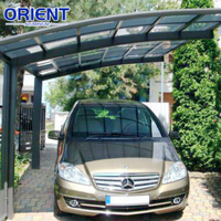 Abri de voiture en aluminium pour 2 voitures, prix de gros, robuste, durable, antirouille, revêtement poudré, directement de l'usine