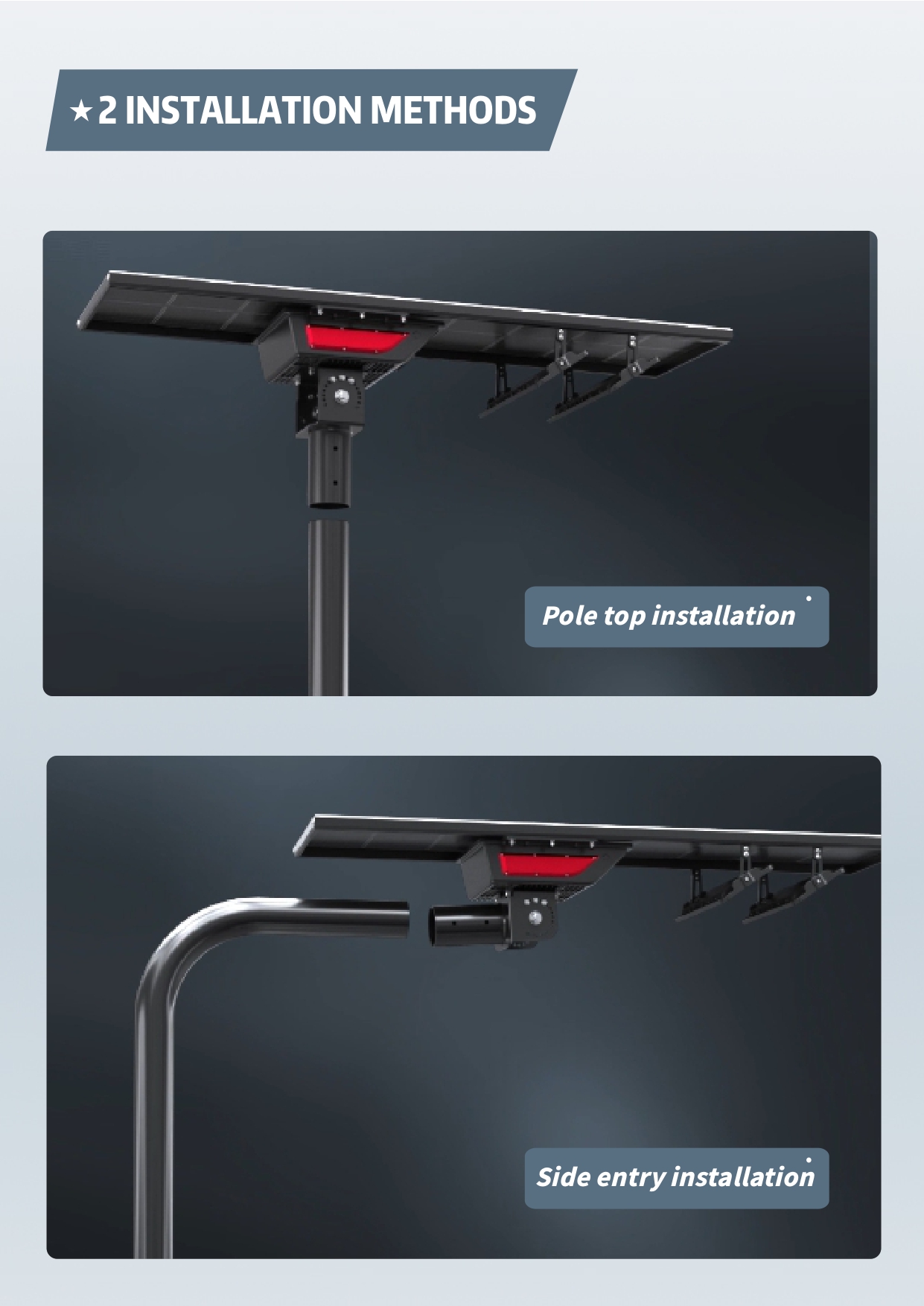 High Quality Solar Light Waterproof 30w 40w 60w 90w 100w 120w Outdoor Aluminum Road Solar LED Street Lights