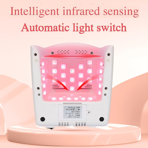 Tragbare wiederauf ladbare 60-W-<span class=keywords><strong>UV</strong></span>-LED-Nagellampe 365nm/405nm Infrarot strahlen 30S/60S/90S Intelligenter Modus 12,6 V/1A - Product Image 6