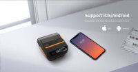Mini Impresora Térmica de Bolsillo HM-A300E, Modo Dual, 5.2, 203dpi, Portátil, para Códigos de Barras, Batería de 2000mAh, Papel de 80mm, USB Tipo-C