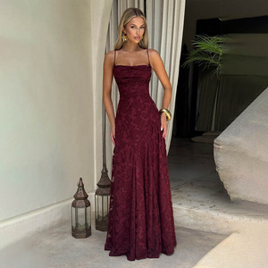 Nouvelle robe de soirée de style banquet avec un design dos nu sexy et audacieux et un style enveloppant, une robe longue élégante pour une - Product Image 5