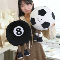 Nouveauté : chauffe-mains en peluche en forme de ballon de football, poupée en peluche, décoration d'intérieur, chauffe-mains en peluche réaliste en forme de ballon de basket