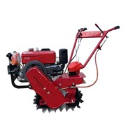 Mini 4WD Diesel Agriculture Tracteur à pied Tracteur à chaîne unique avec moteur à pompe Noyau de moteur de boîte de vitesses