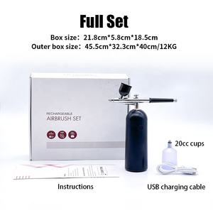 Ozono Oxígeno Pistola Airless Wagner Control Aerógrafo maquillaje profesional kit completo compresor - Product Image 3