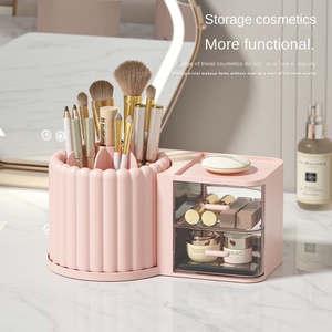 Boîte de rangement cosmétique de bureau de grande capacité Porte-stylo rotatif Brosse de maquillage Fard à paupières <span class=keywords><strong>Étagère</strong></span>s murales pour salle de bain et cuisine - Product Image 2