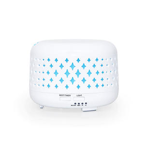 Diffuseur d'arômes 300 ml, humidificateur ultrasonique avec lumière LED pour la maison et le bureau, couleur blanche - Product Image 5