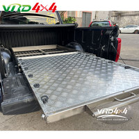 Plateau coulissant VRD4X4 en acier inoxydable, glissière de qualité supérieure, plateau coulissant pour benne de camionnette, combiné avec des tiroirs disponibles