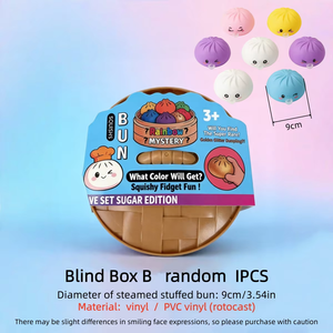 Caja Sorpresa de 12 Juguetes Blandos Antiestrés que Expulsan Burbujas, de Lenta Elasticidad, para Aliviar el Estrés, Regalo para Fiestas - Product Image 2
