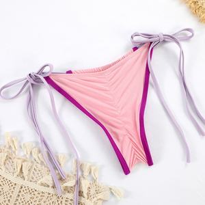 Precio de Fábrica, Bikini Sexy con Tanga en V, Traje de Baño para Mujer, Personalizado en Spandex/Poliéster, Secado Rápido, Sujetador Push-Up - Product Image 4