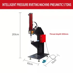 Perçinleme otomatik besleme perçinleme makinesi enerji tasarrufu uygun pnömatik perçin makinesi pnömatik 8 ton