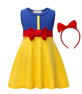 Conjunto de Vestido de Princesa para Niñas, Inspirado en Blancanieves, Bella, <span class=keywords><strong>Ariel</strong></span> y Minnie Mouse, Material de Poliéster/Rayón - Product Image 4