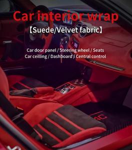 Revestimiento interior de coche de micrón Premium, tela de ante para techo de coche, envoltura de <span class=keywords><strong>vinilo</strong></span> - Product Image 1