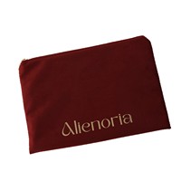 Pochette zippée en toile épaisse, sac de rangement moderne et chic sur mesure pour bijoux, organisateur de rouge à lèvres et de maquillage sur mesure