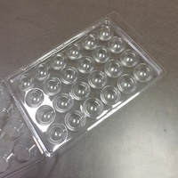Blister rond en plastique transparent personnalisé à 24 cavités, type clamshell