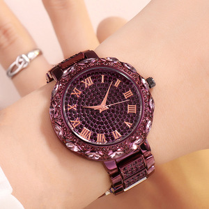 Montre en acier inoxydable étanche de haute qualité avec accents de diamants - Product Image 6