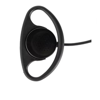 Earpiece D-Style PMLN6535 Asli dengan Mikrofon dan PTT Headset Radio Dua Arah Walkie-Talkie
