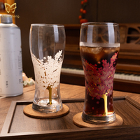Verre à bière 16oz à changement de couleur, mug épais activé par le froid, verre créatif pour bière artisanale de blé, idéal pour bar, fête, cadeau