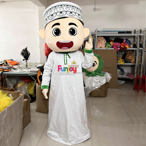 Costume mascotte arabiano in stile natalizio ideale per spettacoli comici basati su personaggi dei cartoni animati ed eventi aziendali - Product Image 3