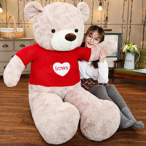 Kulit Boneka Beruang Teddy Raksasa Lucu 80/100/120/140/160/180cm Boneka Beruang Teddy Lembut Tanpa Isi Hadiah untuk Pacar - Product Image 3