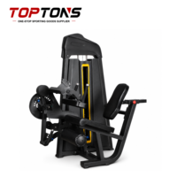 Machine professionnelle 2-en-1 TOPTONS pour curls et extensions assis, équipement de fitness commercial pour la musculation des jambes en salle de sport