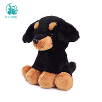 Poupée Rottweiler souple personnalisée en peluche Jouet adorable pour bébé avec rembourrage en coton PP