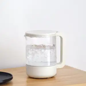Tea Water Fast Boil Hot Kettles Adjustable Temperature Digital Pot 0.8L Small Glass Body Electric Kettle