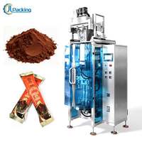 Machine d'emballage VFFS à double voie pour poudre de cacao et chocolat, avec vis sans fin anti-poussière et anti-fuite, pour sachets de poudre fine