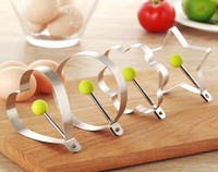 Anneaux à œufs en acier inoxydable écologiques, poignée multi-formes, moule à œufs, appareil à omelettes, accessoires de cuisine