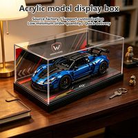 Boîte de présentation en acrylique transparente sur mesure pour voitures miniatures et figurines, anti-poussière, de l'usine source