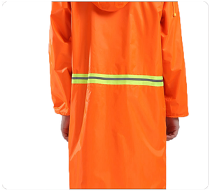 DFC20 Veste de pluie longue à capuche personnalisable, imperméable, poncho de sécurité d'urgence - Product Image 3