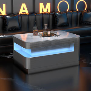 שולחן בר מפלדה זוהרת ישירות מהמפעל לשימוש במועדוני קריוקי ומועדוני לילה - עיצוב מודרני הניתן להתאמה אישית - Product Image 4