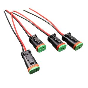 ขั้วต่อแบบตัวเมียสีดำ <span class=keywords><strong>2</strong></span> ขา ขนาด 16 AWG ยาว 15 ซม. สำหรับเซ็นเซอร์น้ำมันรถยนต์ หัวฉีดน้ำมันเชื้อเพลิง ไฟส่องสว่าง สายไฟแบบพิกเทล ผลิตโดยโรงงาน - Product Image 2