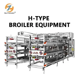Long Service Life Best Quality 275 High Zinc Sheet Automated Broiler Cage Equipment Chicken Farm Chicken Cage