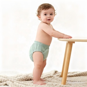 กางเกงผ้าฝ้ายสำหรับฝึกการขับถ่ายเด็ก ได้รับการรับรองมาตรฐาน CE ซักซ้ำได้ ซึมซับดีเยี่ยม สำหรับเด็กทารก - Product Image 3