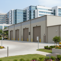 Edificios Prefabricados Modernos de Estructura de Acero para Talleres, Almacenes, Hangares, Garajes, Cocheras, Plantas Industriales de Almacenamiento de Metal