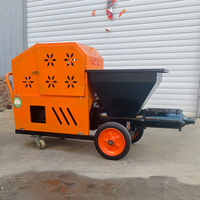 Machine à projeter du ciment et du mortier diesel, haute efficacité, monophasée 220v, pour les petits travaux de construction