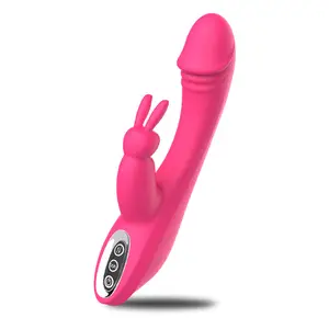 Consolador rosa para adultos Sextoy Super Woman G Spot Rabit Vibradores Juguete Mujeres Conejos vibradores Mujeres Conejo Vibrador para sexo