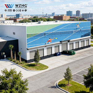 Estructura de Acero Prefabricada de Alta Calidad para Cancha de Tenis, Superficie Galvanizada, Ideal para Clubes Privados, Garantía de 50 Años - Product Image 1