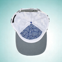 Gorra Deportiva de 5 Paneles con Perforaciones Láser, Camuflaje, Secado Rápido, para Ciclismo