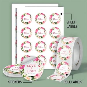 Custom <b>Logo</b> Die Cut Sheet <b>Sticker</b> Label Printing Vinyl Waterproof Roll Synthetic Paper Adhesive <b>Logo</b> <b>Sticker</b> Sheet for Packing - Product Image 5