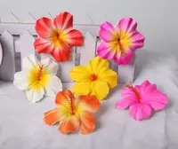 Mousse à cheveux Hibiscus en mousse, 8CM, roses, fleurs décoratives, pour femmes, accessoire estival, pour la danse hawaïenne, 11 couleurs