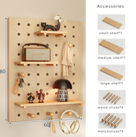 Organisateur mural moderne en bois sculpté pour salle de bain, salon, armoire, entrée, chambre d'enfant, garage