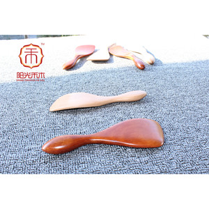 Japanese Style Wooden Rice Paddle Set 6 Pieces Hand Carved Natural Wood Spatula For Serving Rice And Cooking Utensils - Product Image 2