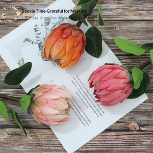 Fleur de Protea Artificielle en Soie, Décoration Maison & Magasin, Aménagement Hôtelier, Style Naturel, Photographie - Product Image 2